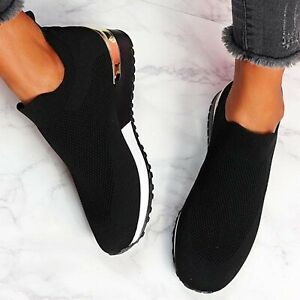 Elastic Slip-On Sneakers 