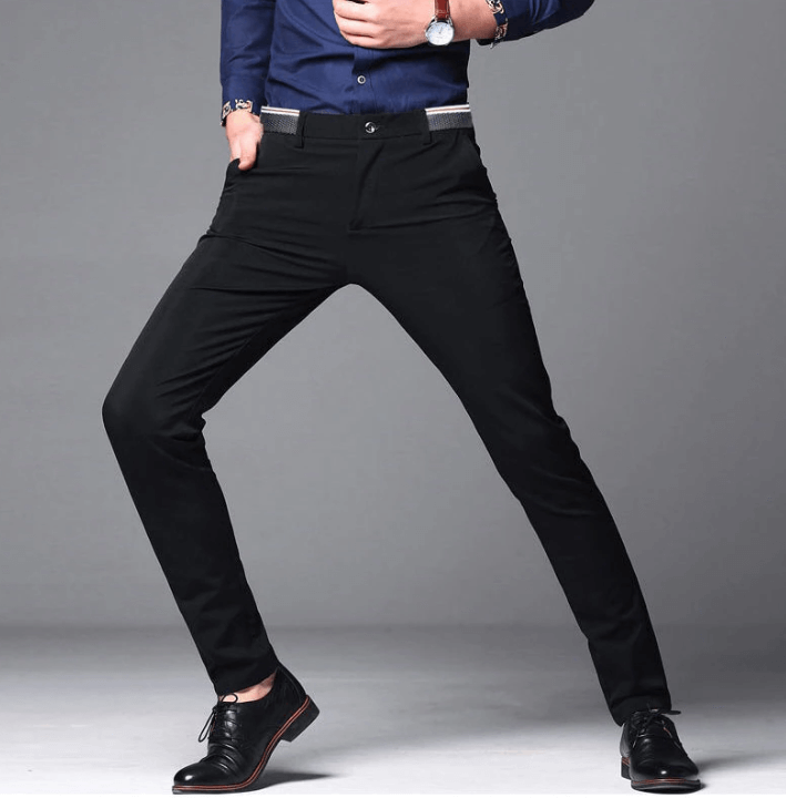 Slim Fit Stretch Formal Trousers