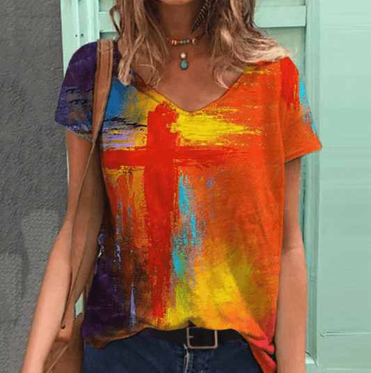 Vintage Cross Graphic T-shirts