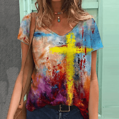 Vintage Cross Graphic T-shirts