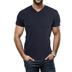 Men's Slim Fit V-neck T-shirt 